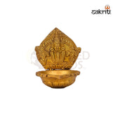 Brass Perumal Vilakku – 4.8 Inch Height | Lord Perumal Traditional Brass Deepam for Puja & Temple Decor